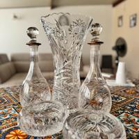 Vaso in vetro, set posacenere