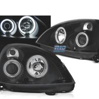 FARI PER RENAULT CLIO II 01-05 ANGEL EYES LED NERI