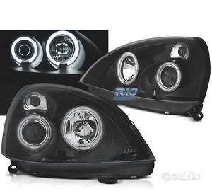 FARI PER RENAULT CLIO II 01-05 ANGEL EYES LED NERI