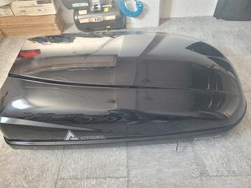 Baule box tetto auto Althura breakout 420 + barre