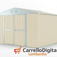 Box struttura lamiera Acciaio 327x307cm avorio