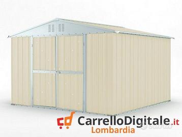 Box struttura lamiera Acciaio 327x307cm avorio