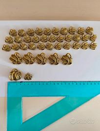 Bottoni oro vintage invecchiati