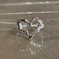 Anello a cuore in argento