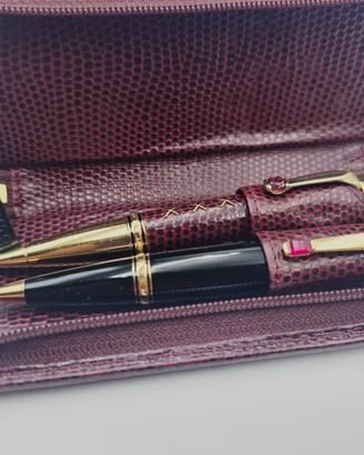 set 2 penne Montblanc Bohème Jewels Rhodolite