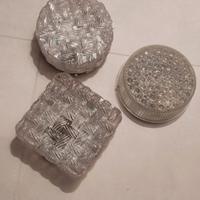 n°3 plafoniere vetro o cristallo in stile vintage