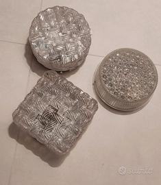 n°3 plafoniere vetro o cristallo in stile vintage