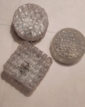 n°3 plafoniere vetro o cristallo in stile vintage