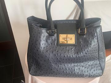 Borsa in pelle Diana Gallesi blu
