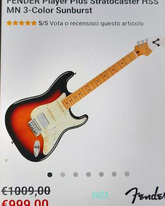 chitarra Fender Player Plus Stratocaster HSS 