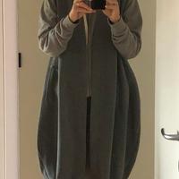 Maxi gilet grigio nuovo con etichetta