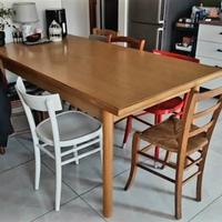 Tavolo Fisso Legno Massello con cassetto