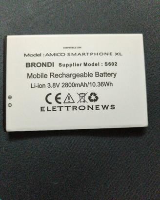 batteria cellulare Brondi amico smartphone 