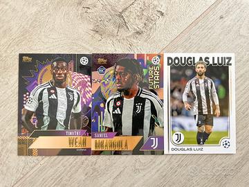 Cards Topps Juventus- Weah, Luiz e Mbangula
