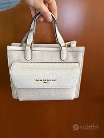 Nannini borsa piccola tessuto e pelle