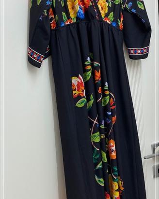 Abito lungo Shein floreale nero