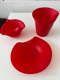 Set bagno dispenser vetro murano - Regia