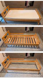 lettino Ikea bimbo 160x70 con materasso 