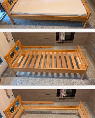 lettino Ikea bimbo 160x70 con materasso 