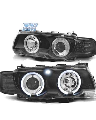 FARI OCCHI ANGEL BMW E38 98-01 NERI ADATTI XENON D