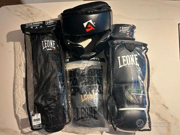 Kit Kick Boxing Muay Thai Leone completo