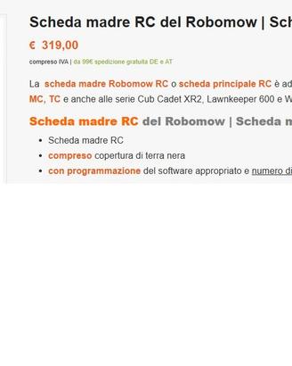 Scheda madre Robomow RC