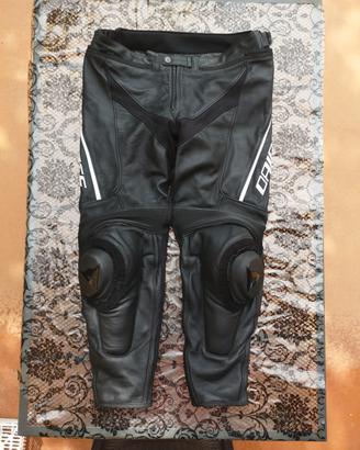 pantaloni moto 58 dainese in pelle come NUOVI