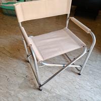 sedia registra pieghevole in alluminio