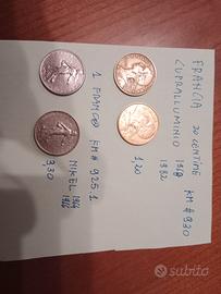 Collezione Di Monete Francesi: 10 Monete Della Repubblica, 1959-2002 - Italia - Foto 12