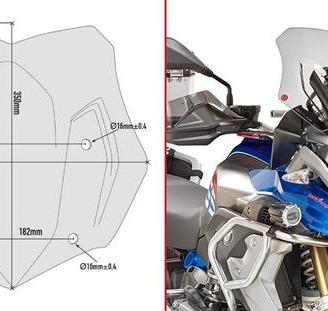 Parabrezza sportivo bmw r1250gs 2019