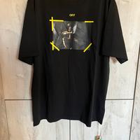 T-Shirt Off-White Caravaggio Nera Gialla