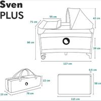 Lettino da viaggio Lionelo( materasso a parte)