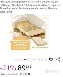 Letto da bambini basso