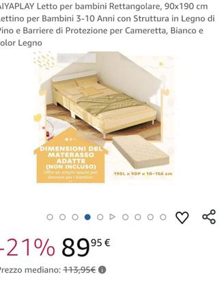 Letto da bambini basso