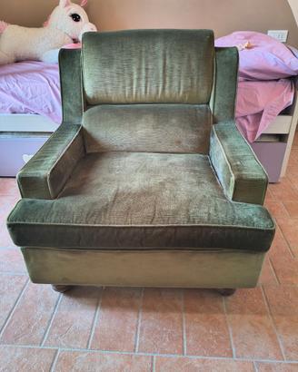 Poltrona vintage in velluto