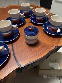 Set 6 tazze più zuccheriera