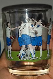 set di 4/ bicchieri vintage squadra nazionale ital