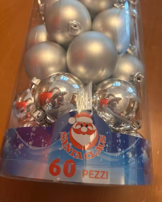 Confezione 60 pz. Decorazioni natalizie