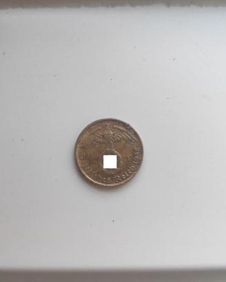 Moneta 5 Reichspfennig tedesca 1938 zecca "B"