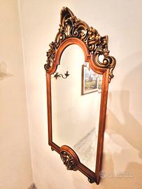 Specchio in legno in stile "barocco" 