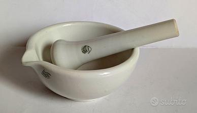 Mortaio e pestello Richard Ginori porcellana 1940