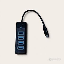 Hub USB-C Orico – 4 porte USB 3.0 – come nuovo
