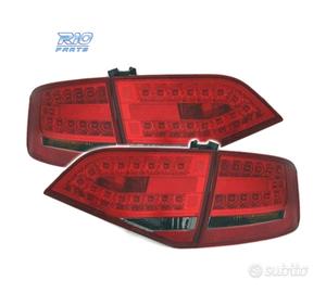 FANALI AUDI A4 B8 07-11 LED ROSSO AFFUMICATO