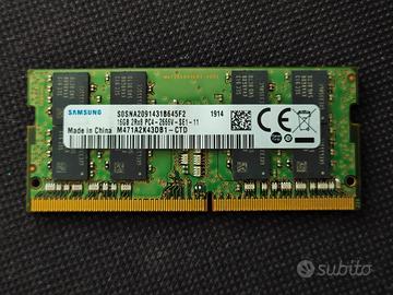 16Gb (1x16Gb) Samsung DDR4 Sodimm 2666Mhz