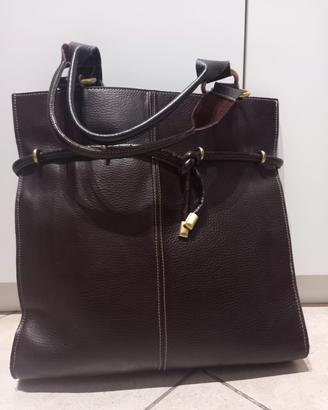 Borsa marrone similpelle