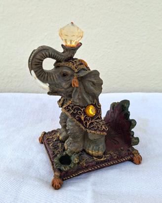 Porta lettere/tovaglioli elefante in resina