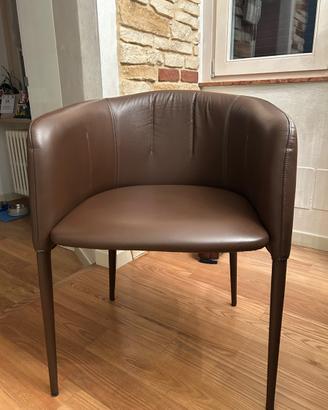 Coppia poltrone in pelle mod. Candy di Zamagna