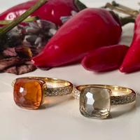 anelli artigianali candy argento e quarzi naturali