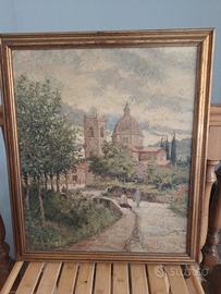 Dipinto vintage 1977. Misure: cm 22,8x26,8.