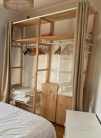 Scaffali in legno IVAR (Ikea) due moduli 89x50x226